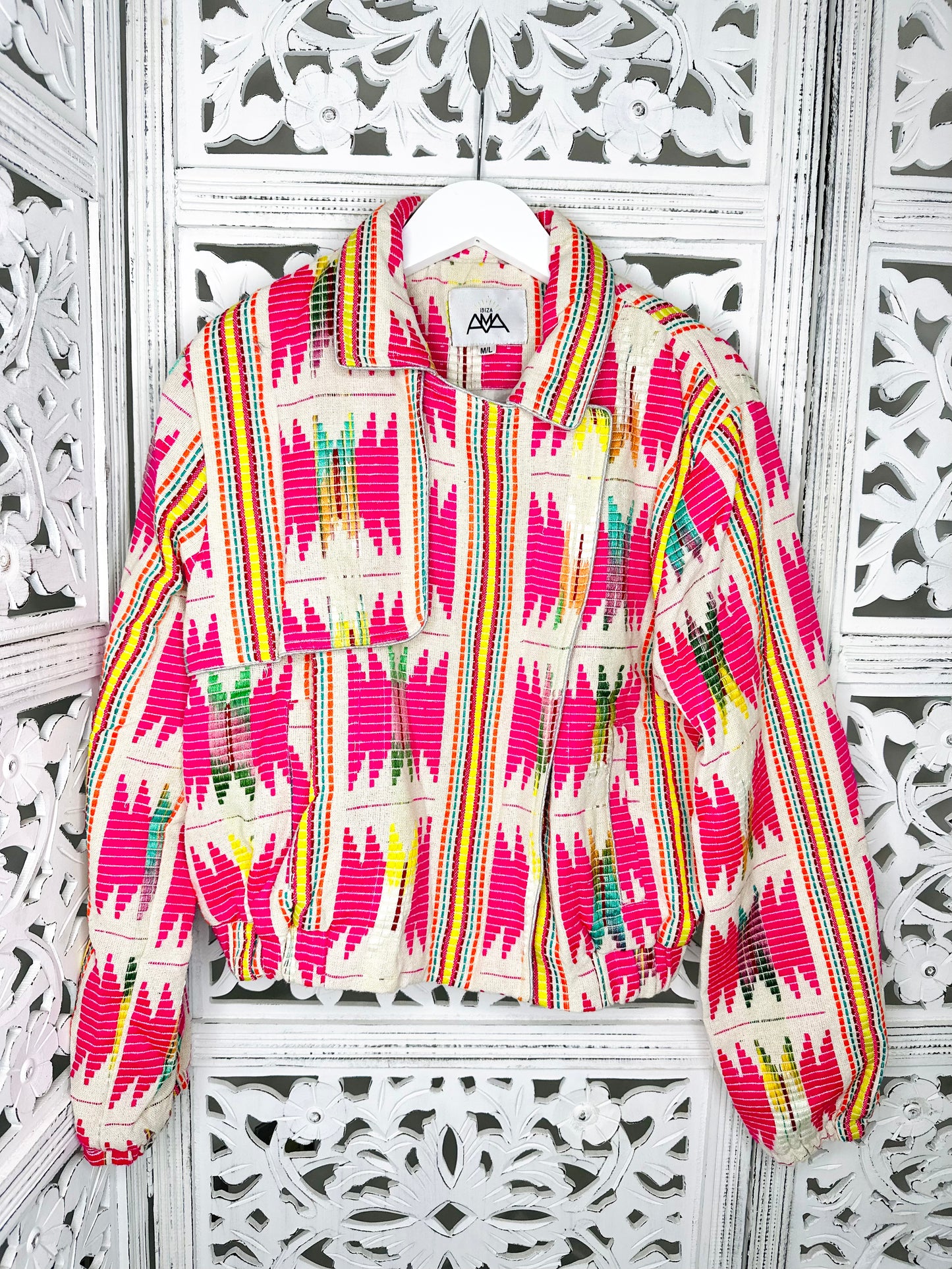 Festival Print Cropped Jacket