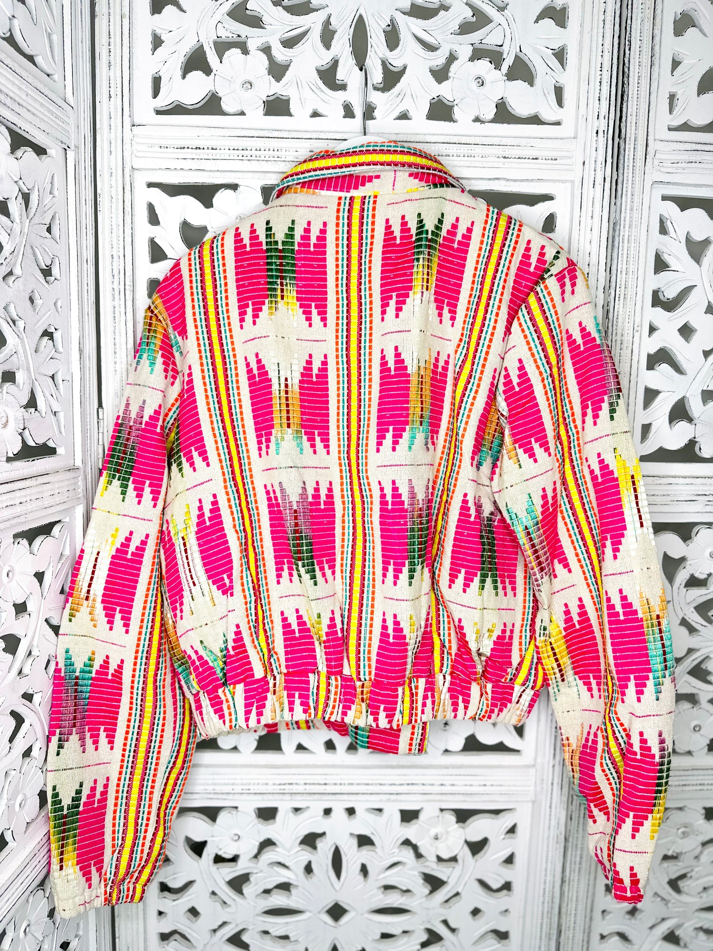 Festival Print Cropped Jacket
