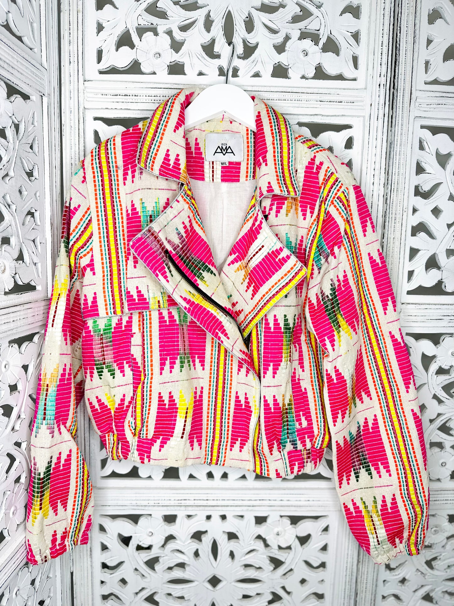 Festival Print Cropped Jacket