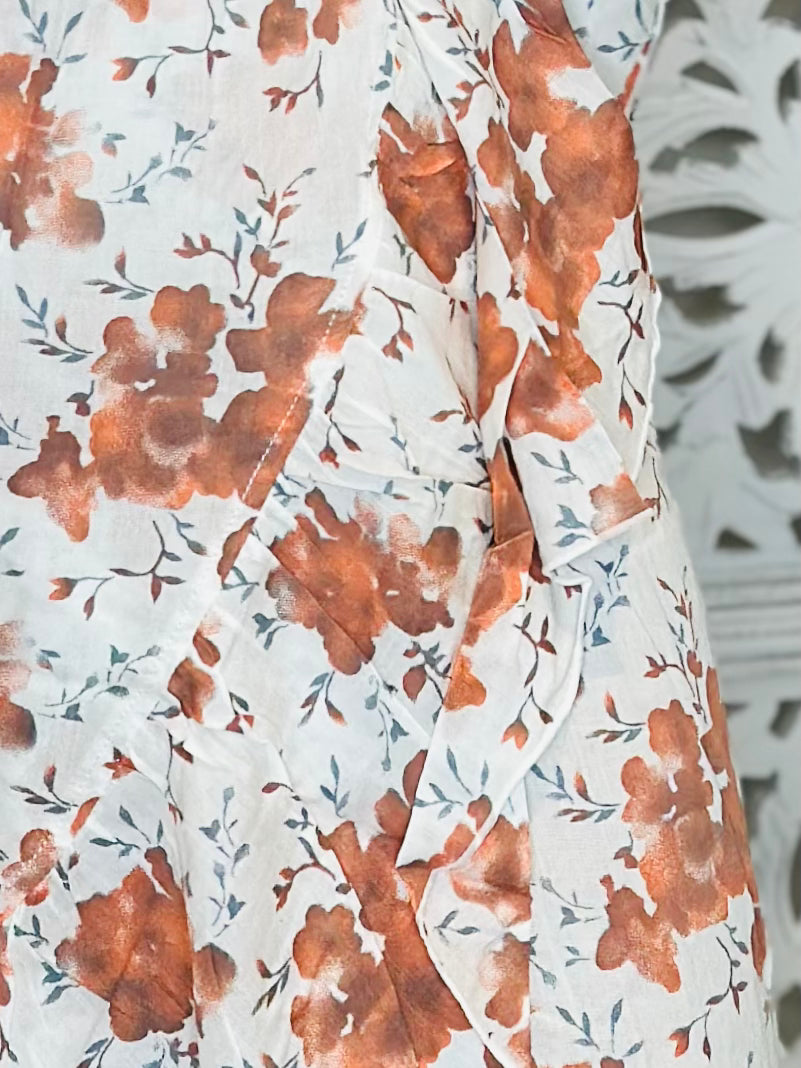 Floral Wrap Skirt