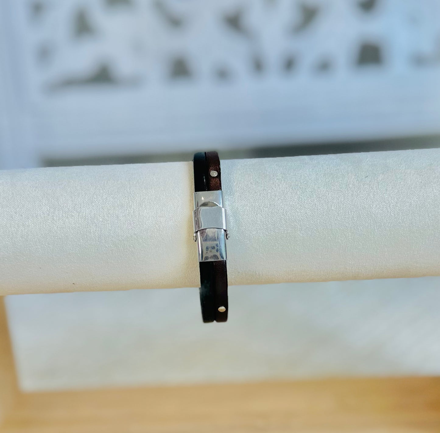Studded Leather Bracelet