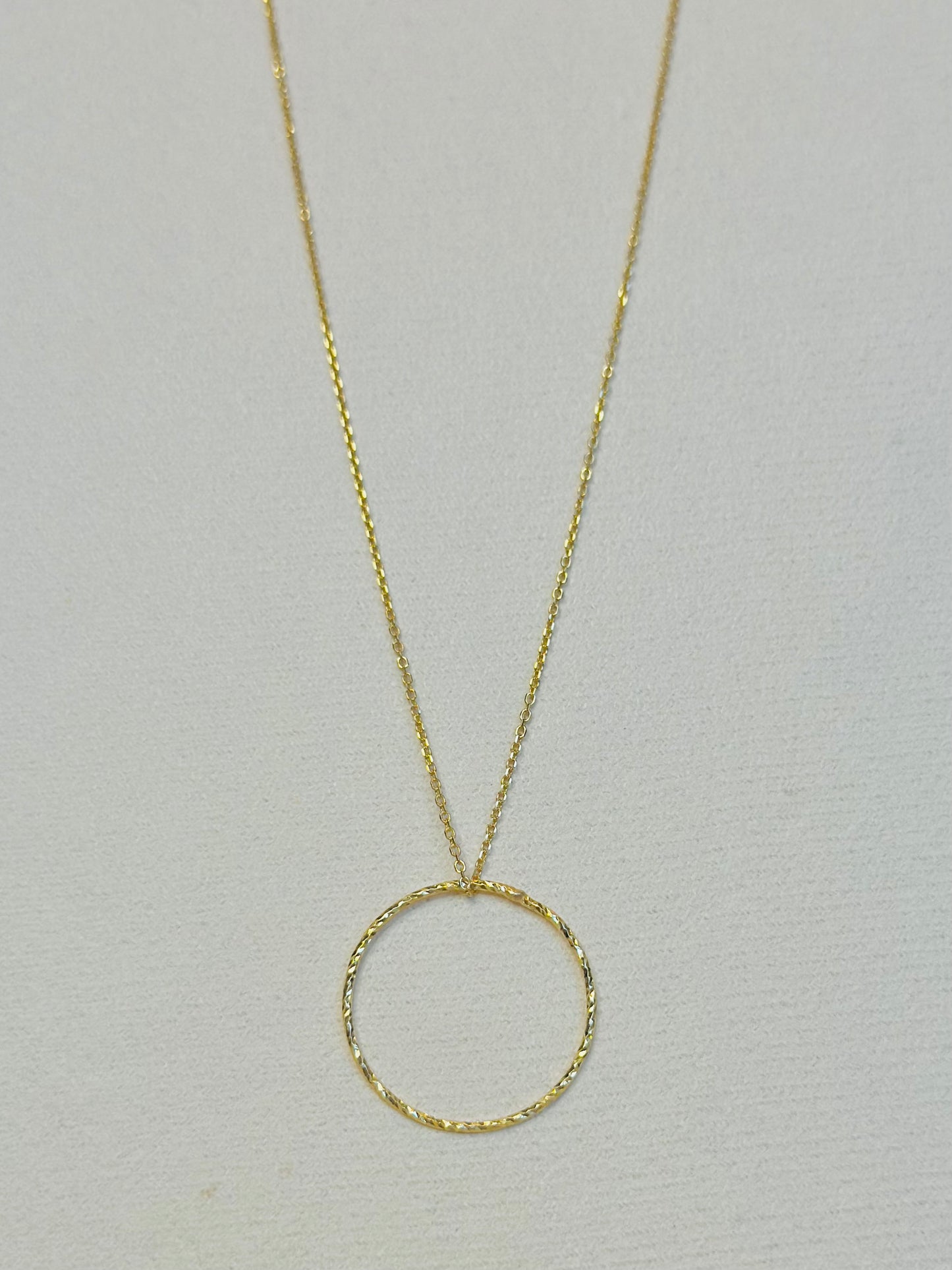 Simple Chain Hoop Necklace