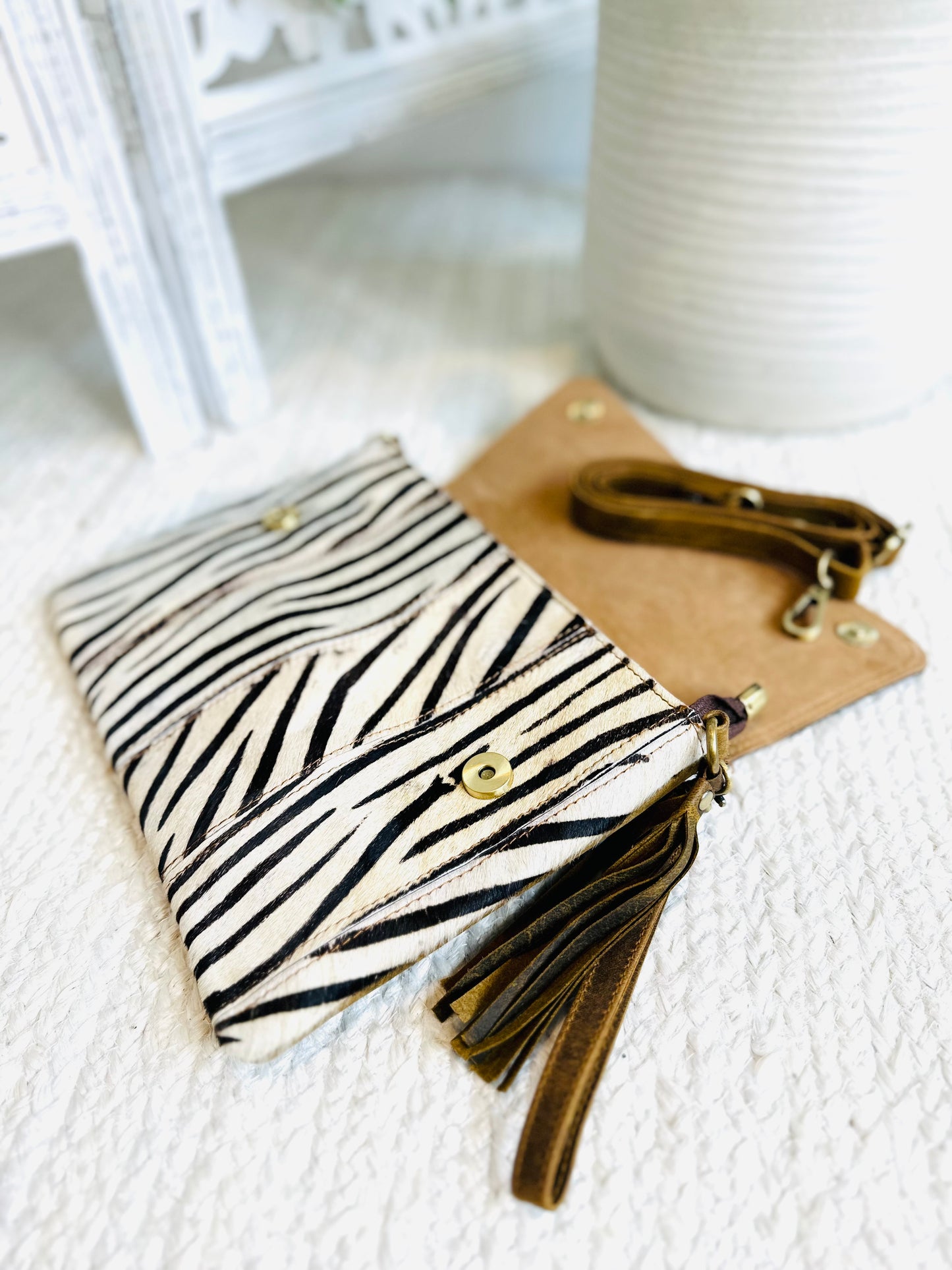 Zebra Large Animal Print Clutch