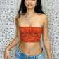 Red Polka Dot Boob Tube