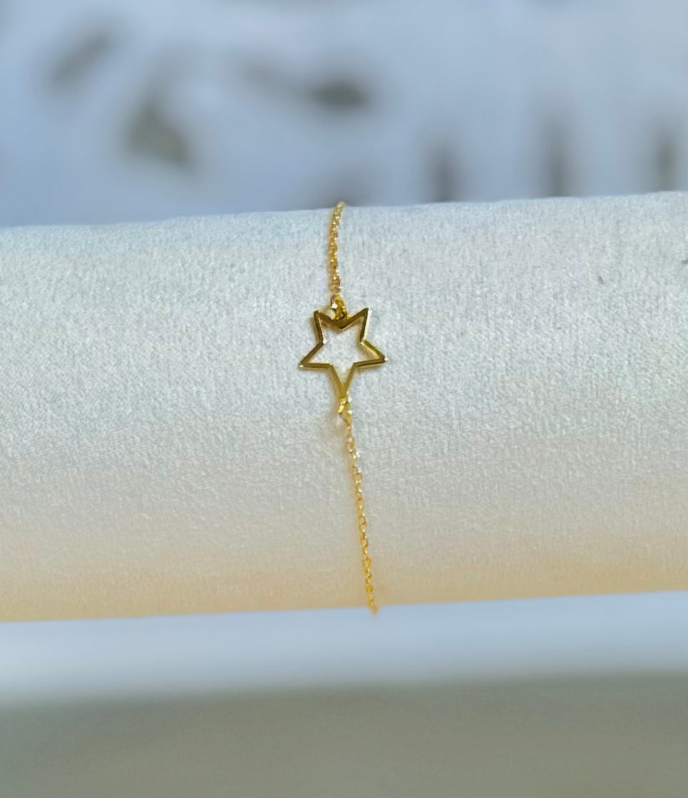 Simple Chain Star Bracelet