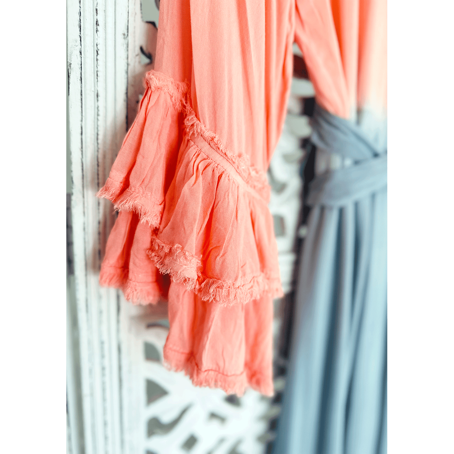 Ombre Wrap Maxi Dress