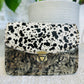 Animal Print / Gold Metallic Vintage clutch