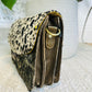 Animal Print / Gold Metallic Vintage clutch