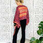 Ruby Red Vintage Silk Kimono Wrap