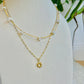 White Double Strand Necklace