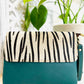 Green Large Animal Print Clutch