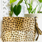 Mini Leopard Large Animal Print Clutch