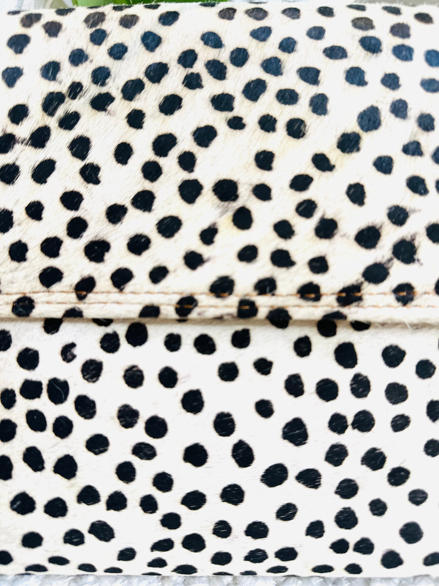 Spotted Large Animal Print Clutch