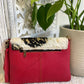 Red Large Animal Print Clutch